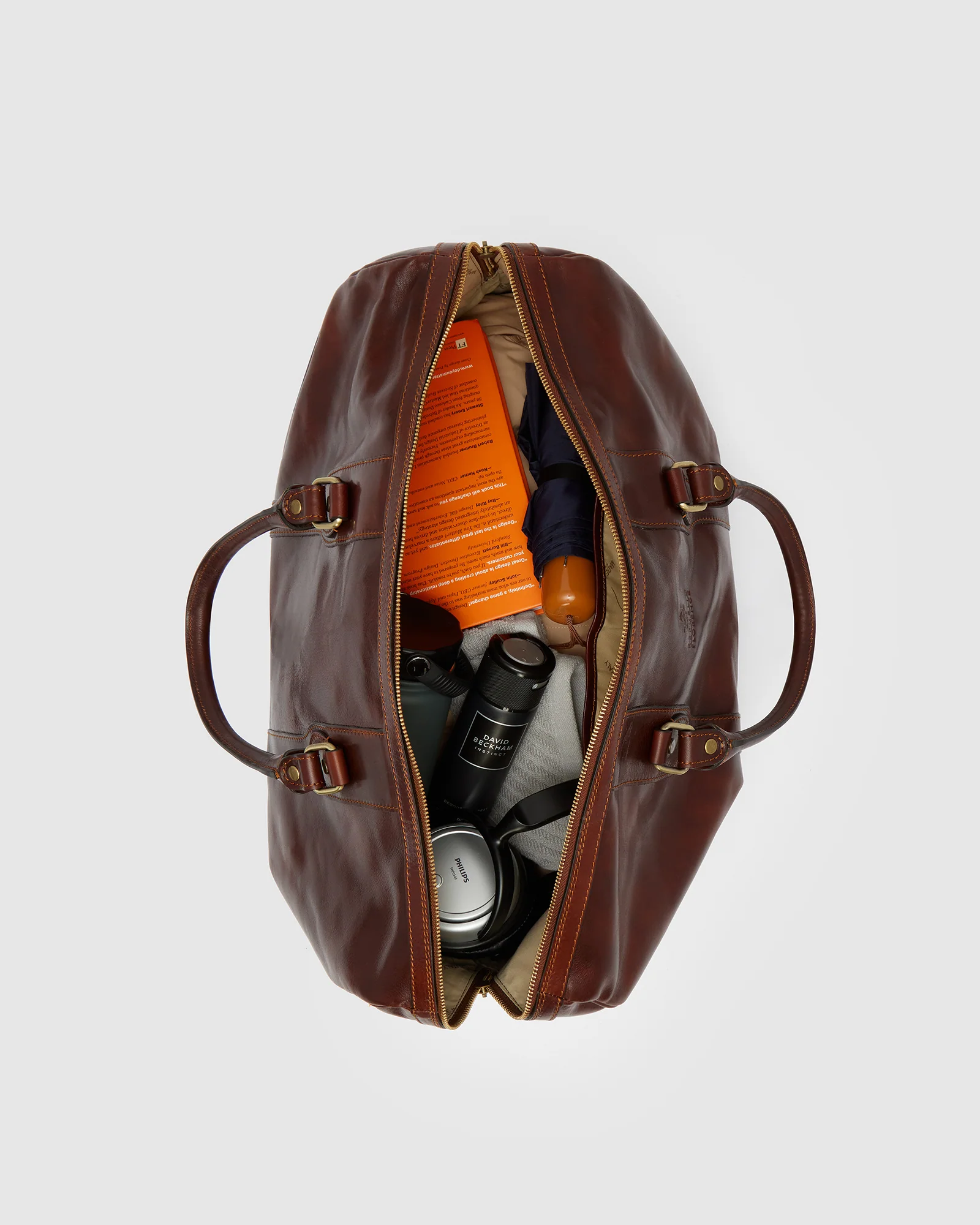 Beltrami Terra - Leather Weekender Bag - Image 9