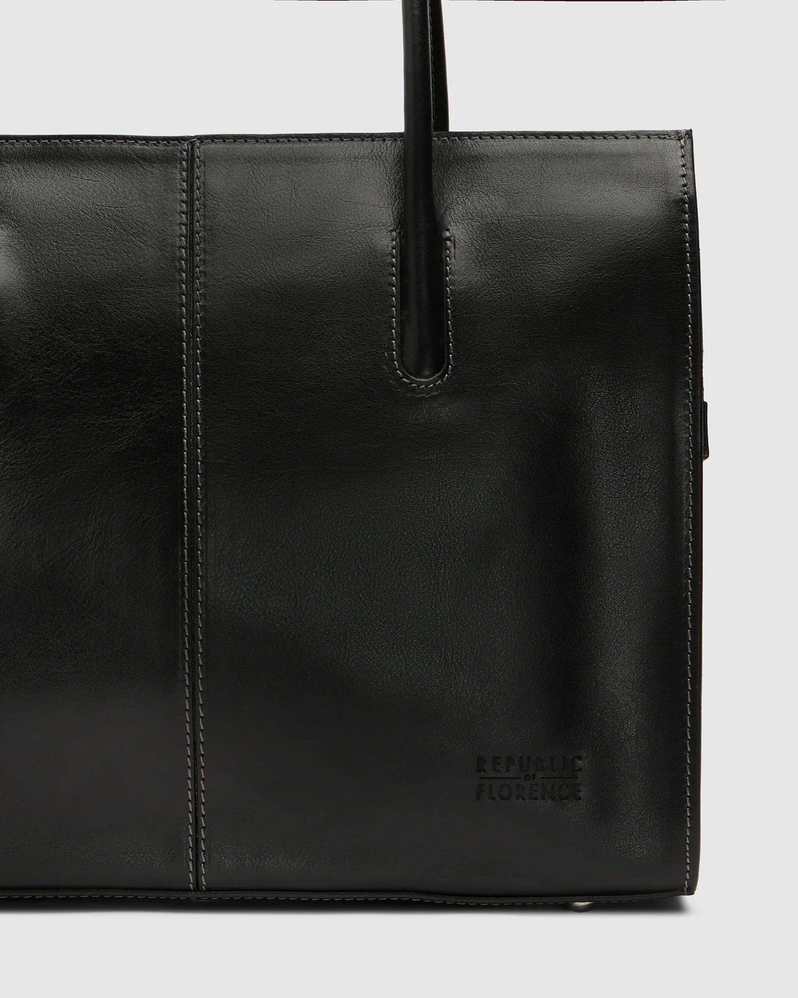 Florence Jet – Leather Work Tote - Image 5