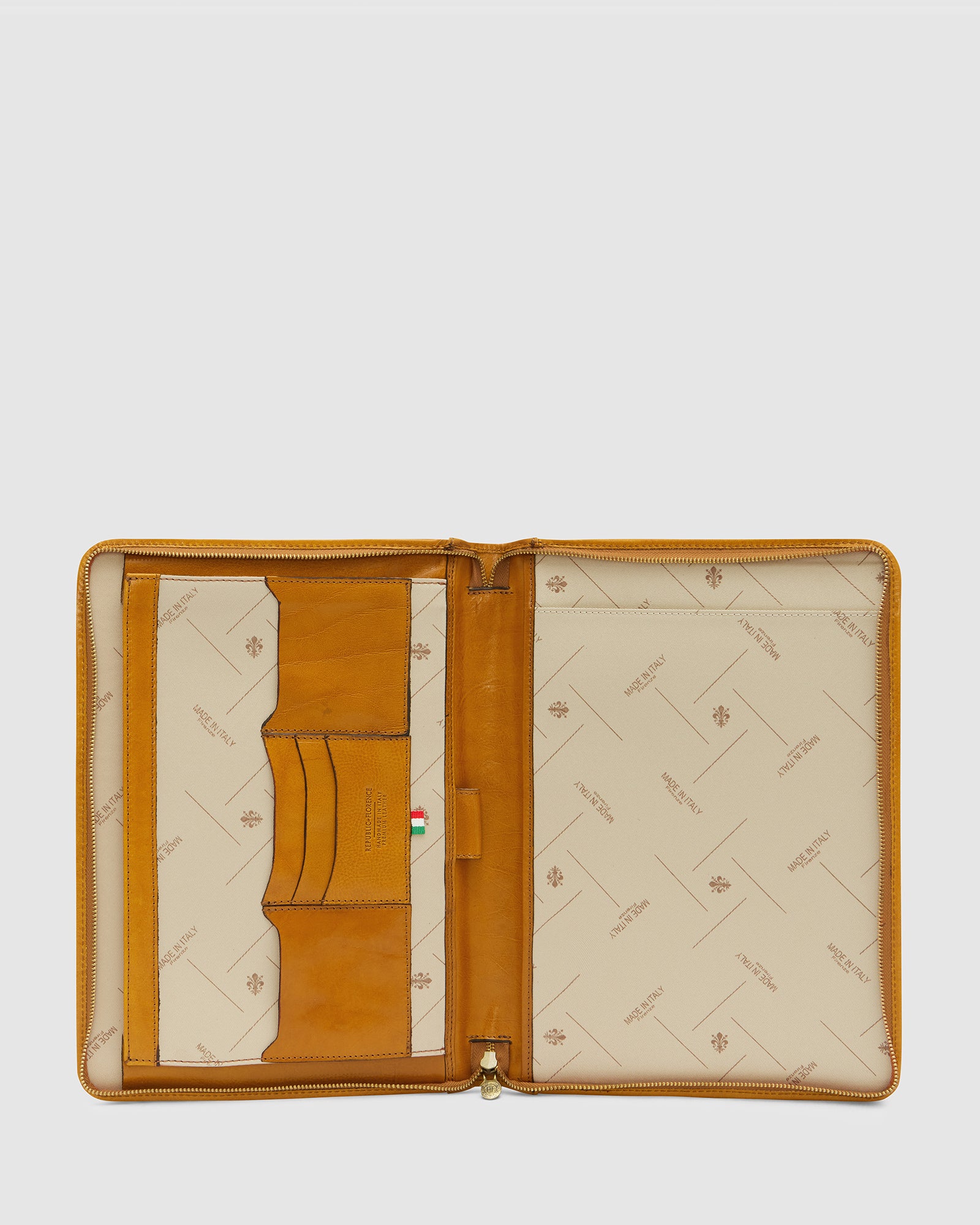 Folio Saffron - Slim Zip Leather Compendium - Image 7