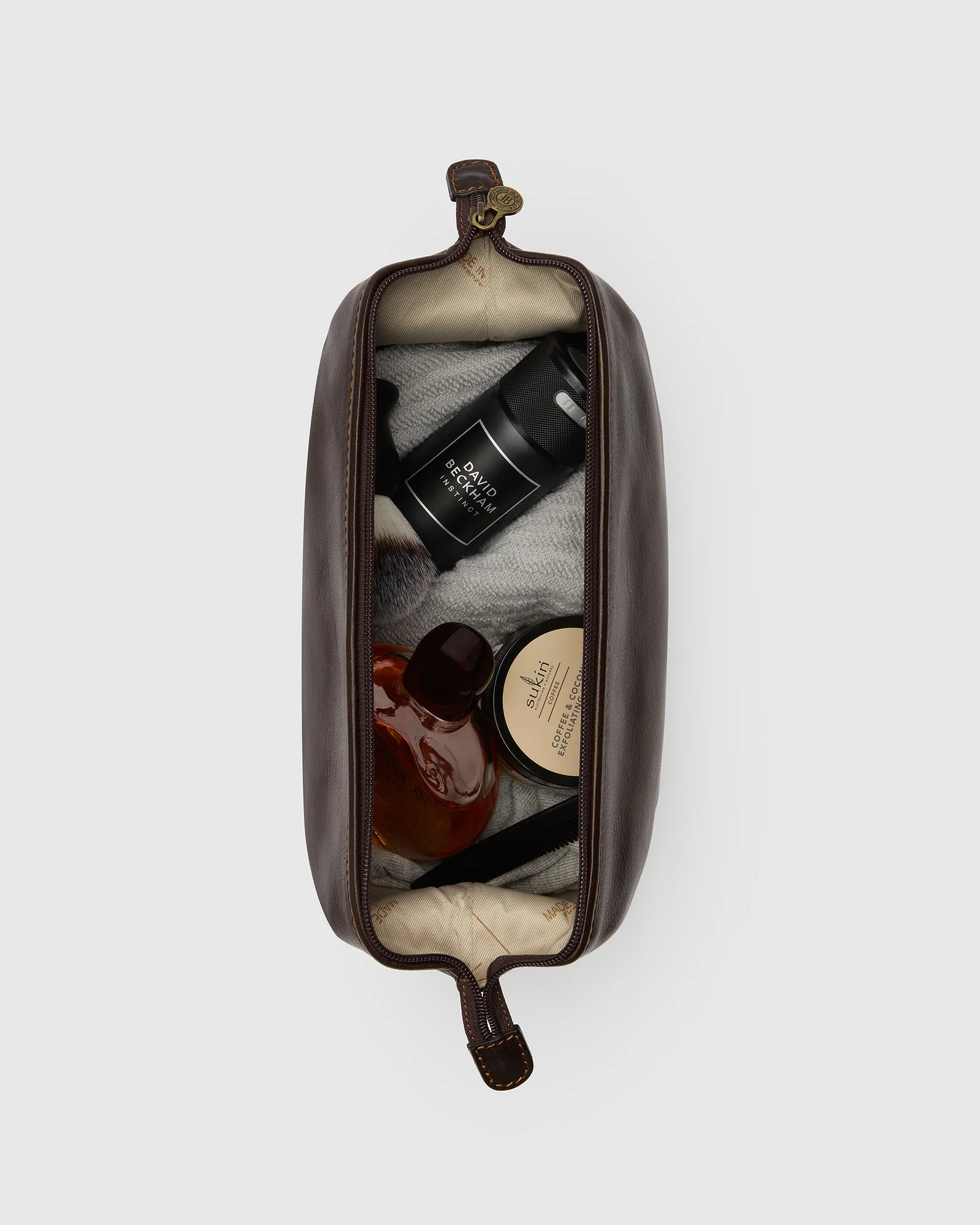 Grand Dopp Kit Moro - Leather Toiletry Bag - Image 3