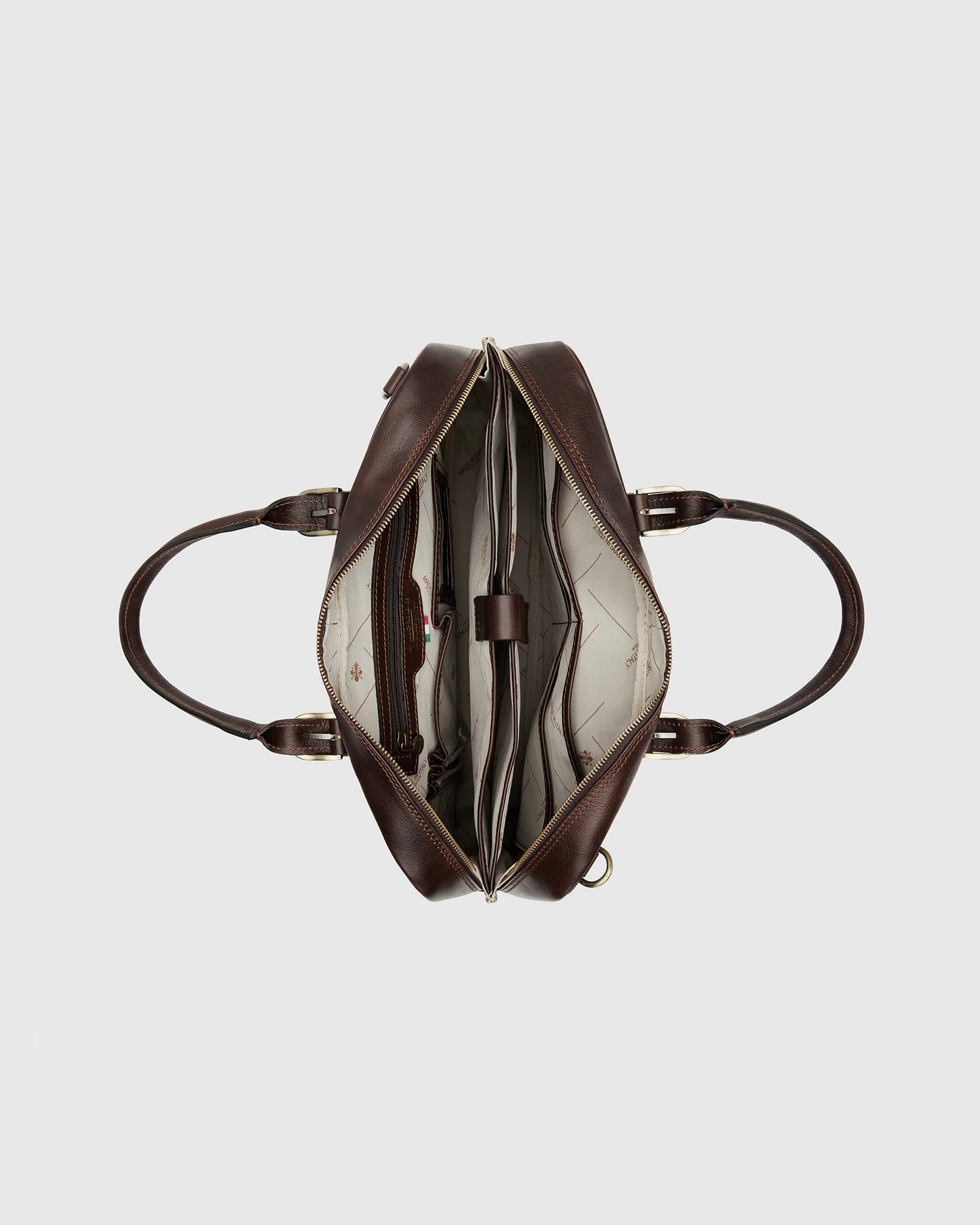 Madrid Espresso - 16" Leather Briefcase - Image 8