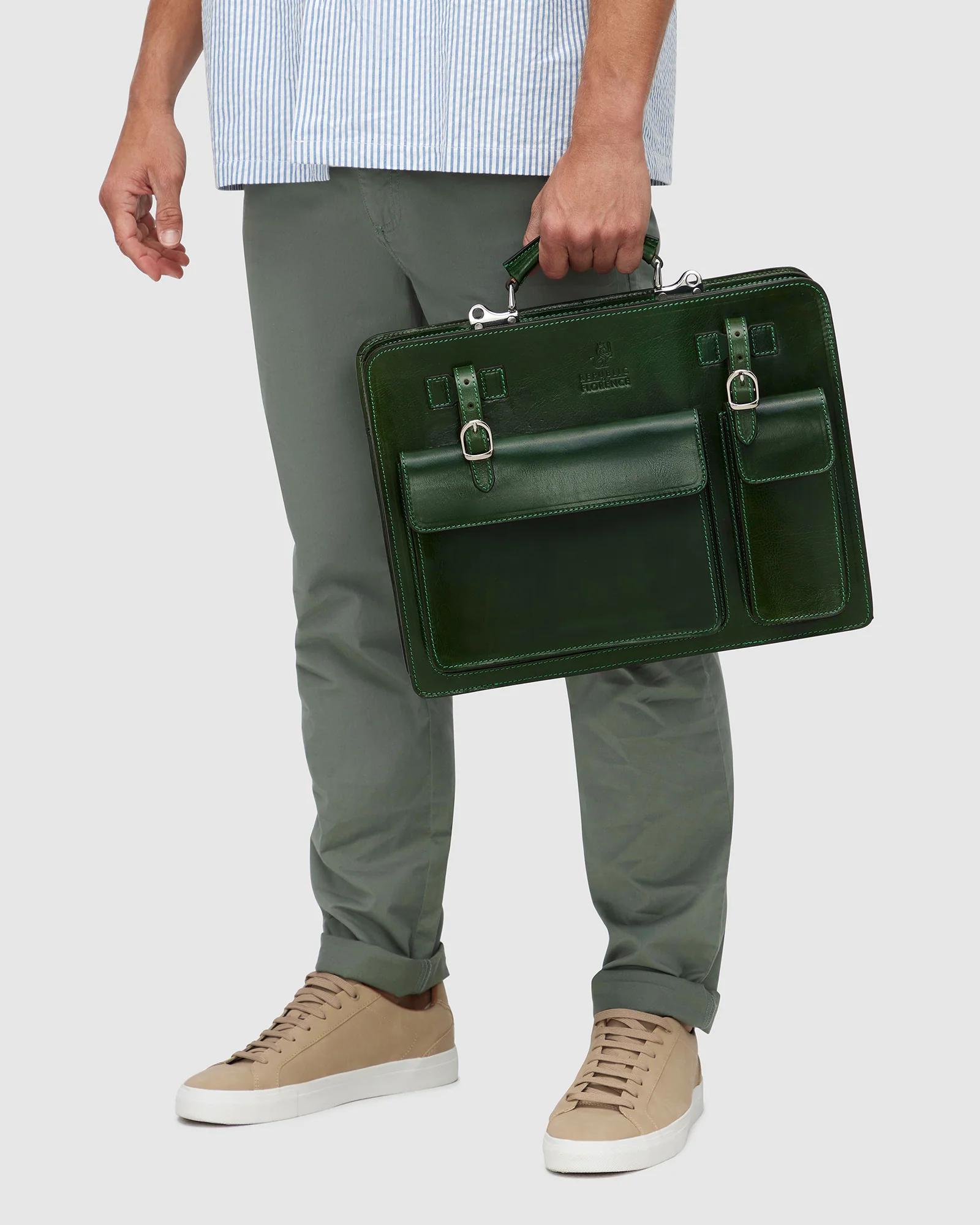 Munich Forest - 16" Double Compartment Briefcase - Image 4