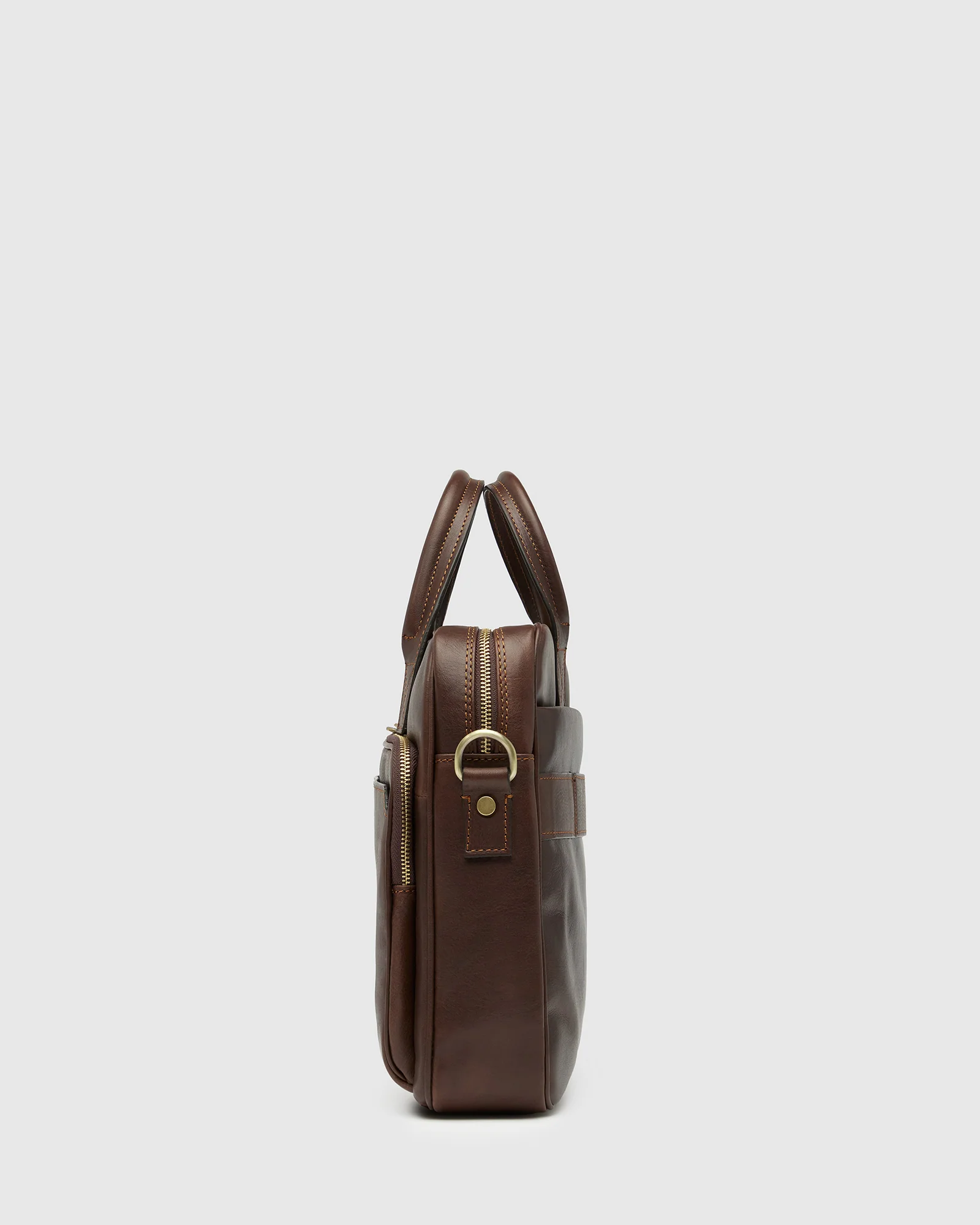 Pretoria Espresso - 15" Leather Laptop Briefcase - Image 5